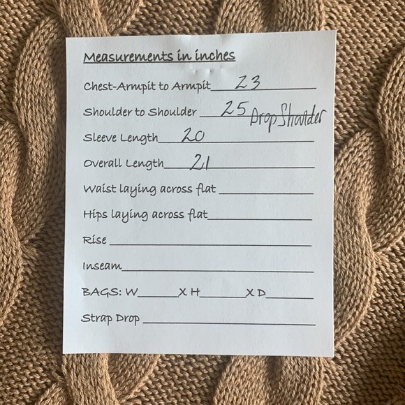 J Crew Cable Knit Tan Sweater with black contrast stitching trim size medium - Picture 12 of 12